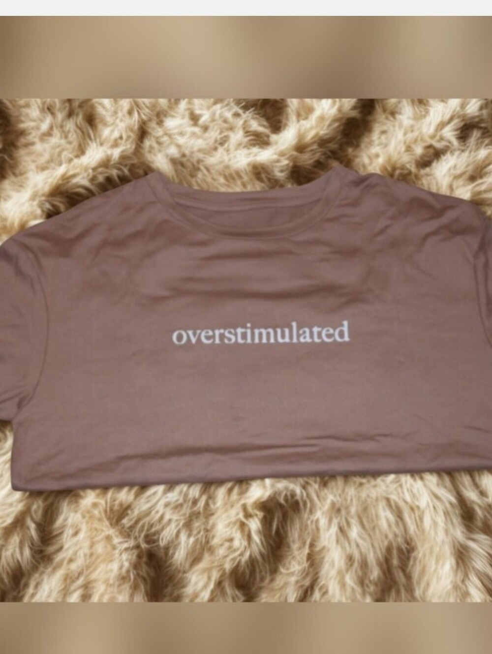 Overstimulated Graphic Tee – Desert Glow
